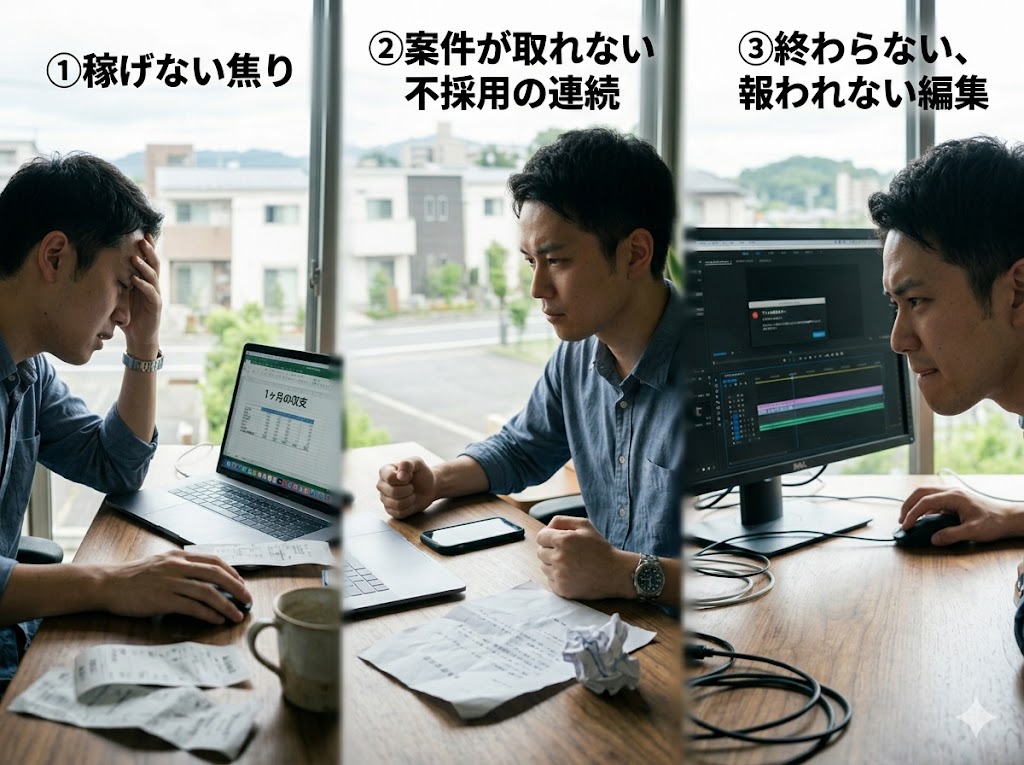 稼げない焦り